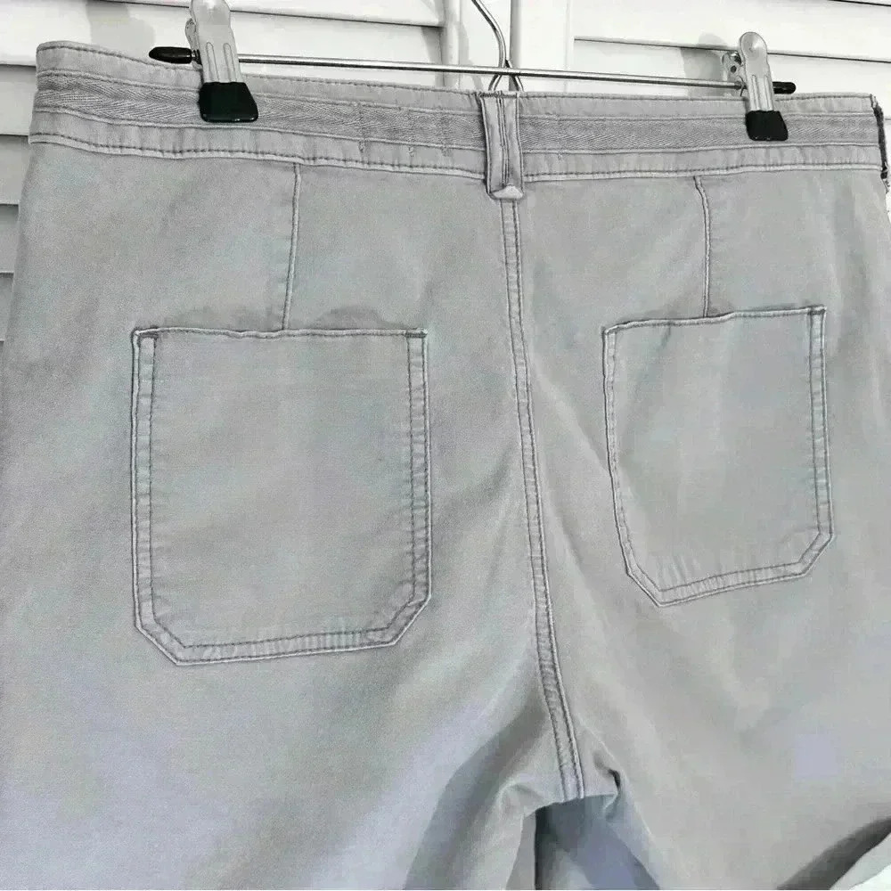 Anthropologie Hei Hei The Wanderer Shorts Cargo Utility | Light Gray | SZ 29 - Picture 6 of 12
